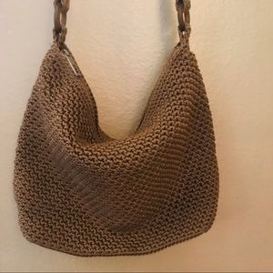 The Sak crochet purse coffee color